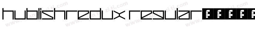 HublishRedux Regular字体转换